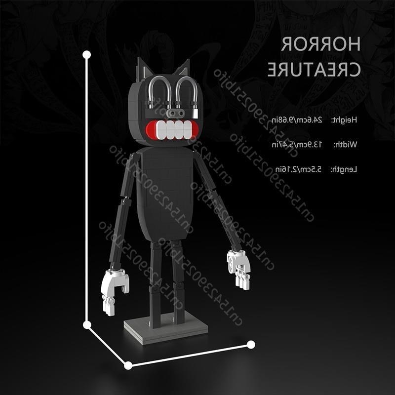 Moc Horror Siren Head Assembly Model Black Mechanical Robot